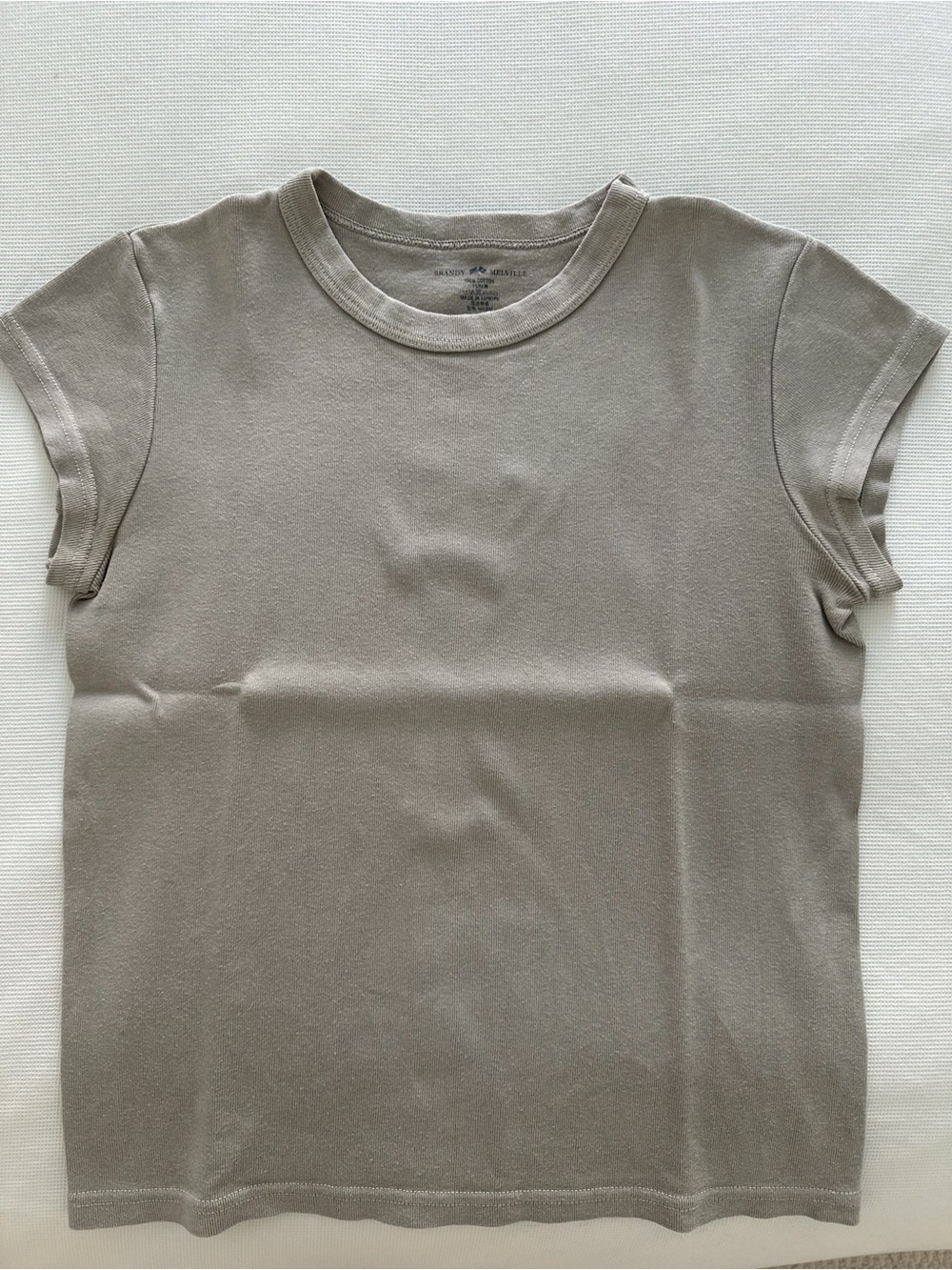 Brandy Melville Short Sleeve Tee - Taupe